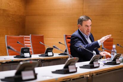 El exsecretario general del PSPV-PSOE Joan Ignasi Pla, en el Senado.