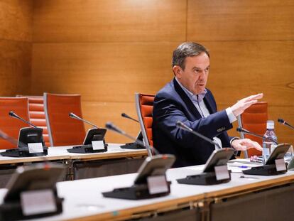 El exsecretario general del PSPV-PSOE Joan Ignasi Pla, en el Senado.