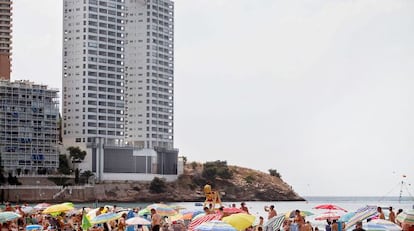 Una vista de las torres de Benidorm que el Tribunal Supremo ha considerado ilegales. 