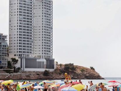 Una vista de las torres de Benidorm que el Tribunal Supremo ha considerado ilegales. 