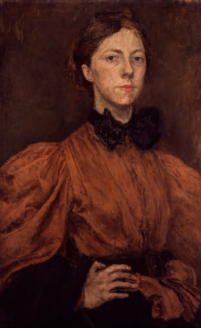 Un autorretrato de la artista Gwen John.