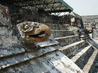 La casa de las águilas en el Templo Mayor.