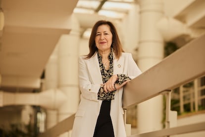 La rectora de la Universidad Autónoma de Madrid (UAM), Amaya Mendikoetxea, el 27 de marzo en Madrid.