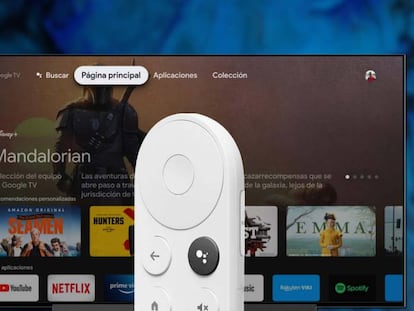 Mando Chromecast con fondo