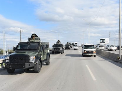 Fuerzas Especiales del Ejército en un convoy, en Reynosa (Esyado de Tamaulipas), el 4 de enero.