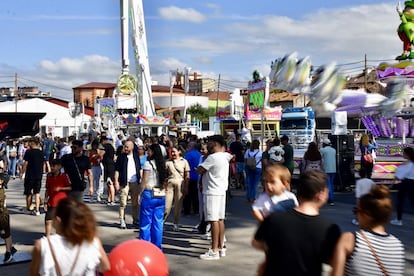 Imagen de la feria de atracciones dentro de la Semana Negra.