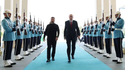 Zelenski y Erdogan, este jueves en Ankara.
