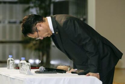 El presidente de Toyota, Akio Toyoda, hoy en Tokio (Japón).