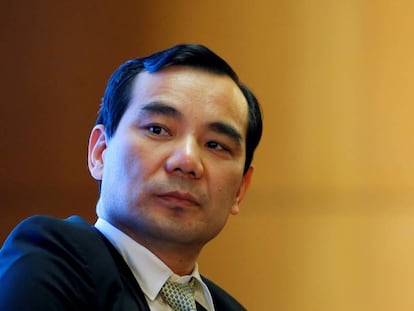 El presidente del grupo asegurador chino Anbang, Xu Xiaohui, en marzo de 2017.