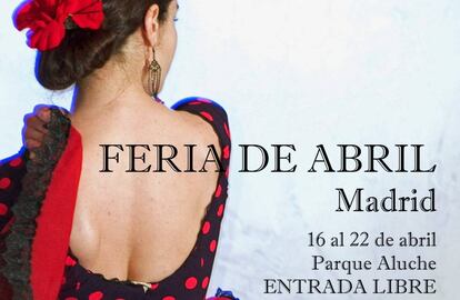 Cartel anunciador de la Feria de Abril en Madrid.