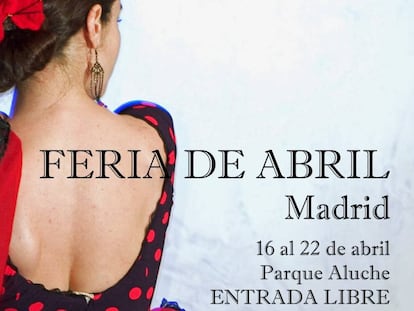 Cartel anunciador de la Feria de Abril en Madrid.