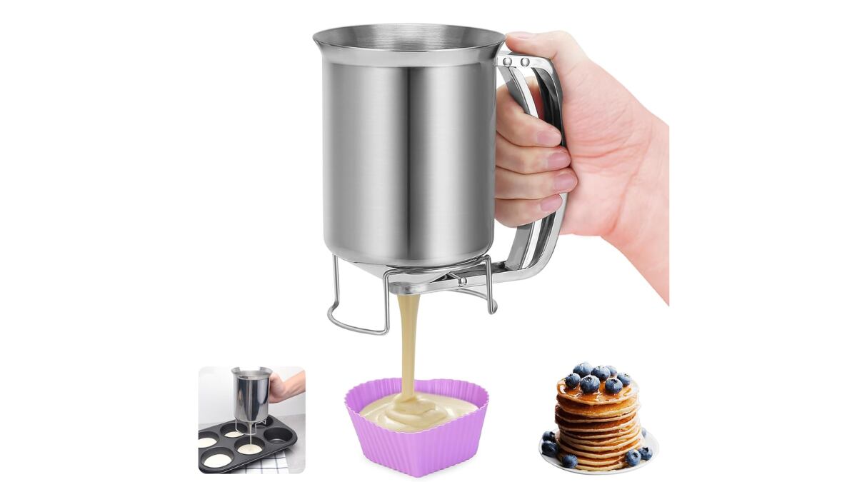 Dispensador de masa para tortitas y repostería.