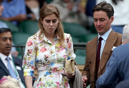 Otro de los miembros de los Windsor que no ha querido perderse el campeonato ha sido la princesa Beatriz, que junto a su marido, Edoardo Mapelli Mozzi, han disfrutado de algunos de los partidos. 