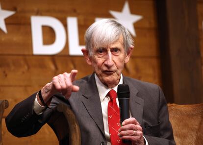 Freeman Dyson, en una foto tomada durante una conferencia en Munich (Alemania), en 2012.