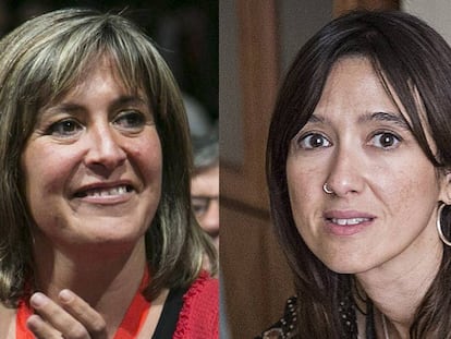 Núria Marín (esquerra) i Núria Parlon.