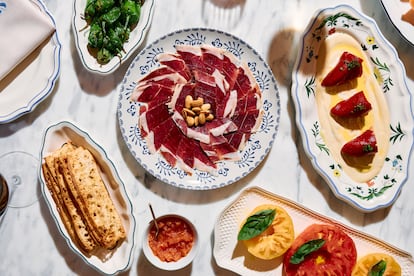 Platos del restaurante Suelo, de París.
