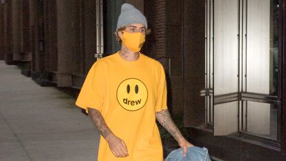 Justin Bieber en Nueva York, en octubre de 2020.