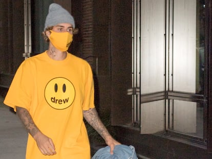 Justin Bieber en Nueva York, en octubre de 2020.