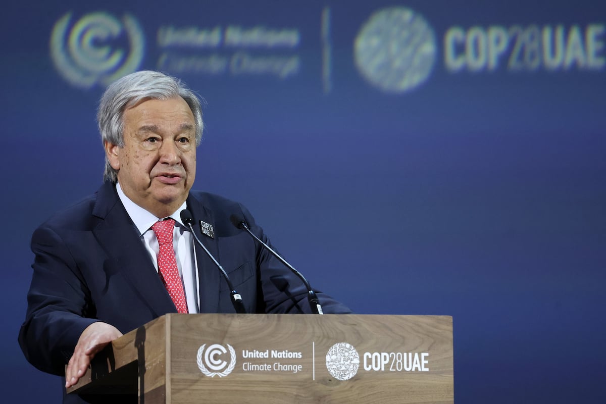 António Guterres En La Cop28 No Podemos Salvar Un Planeta En Llamas