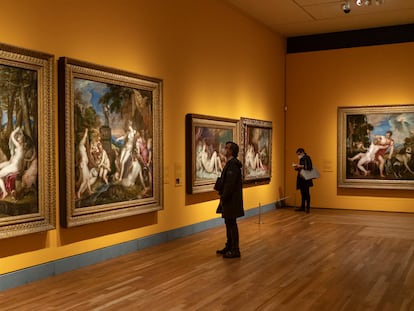 Visita de la exposición de 'Pasiones mitológicas' en el Museo del Prado.