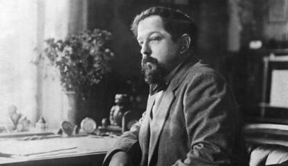 El compositor francés Claude Debussy, en una fotografía tomada en 1900.
