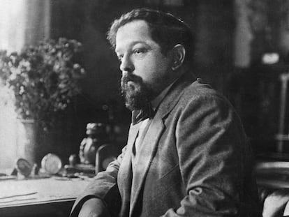 El compositor francés Claude Debussy, en una fotografía tomada en 1900.