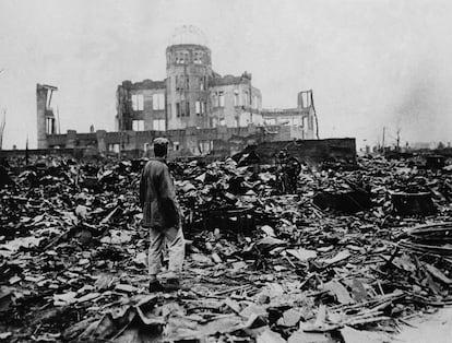 Imagen de la ciudad de Hiroshima en 1945, tras la explosión de la bomba nuclear lanzada por Estados Unidos.