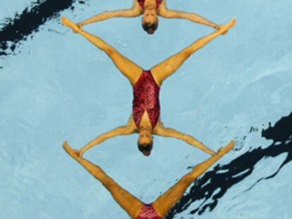 Actuacion española en natación sincronizada