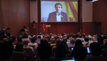 Presentación de la Crida Nacional, el pasado lunes.