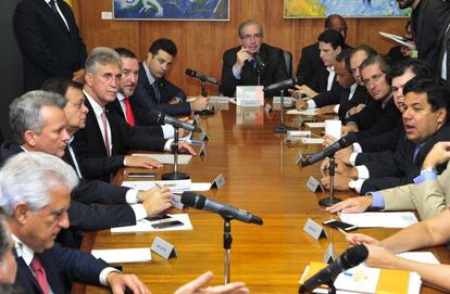 Reuni&atilde;o com l&iacute;deres da C&acirc;mara nesta segunda. 