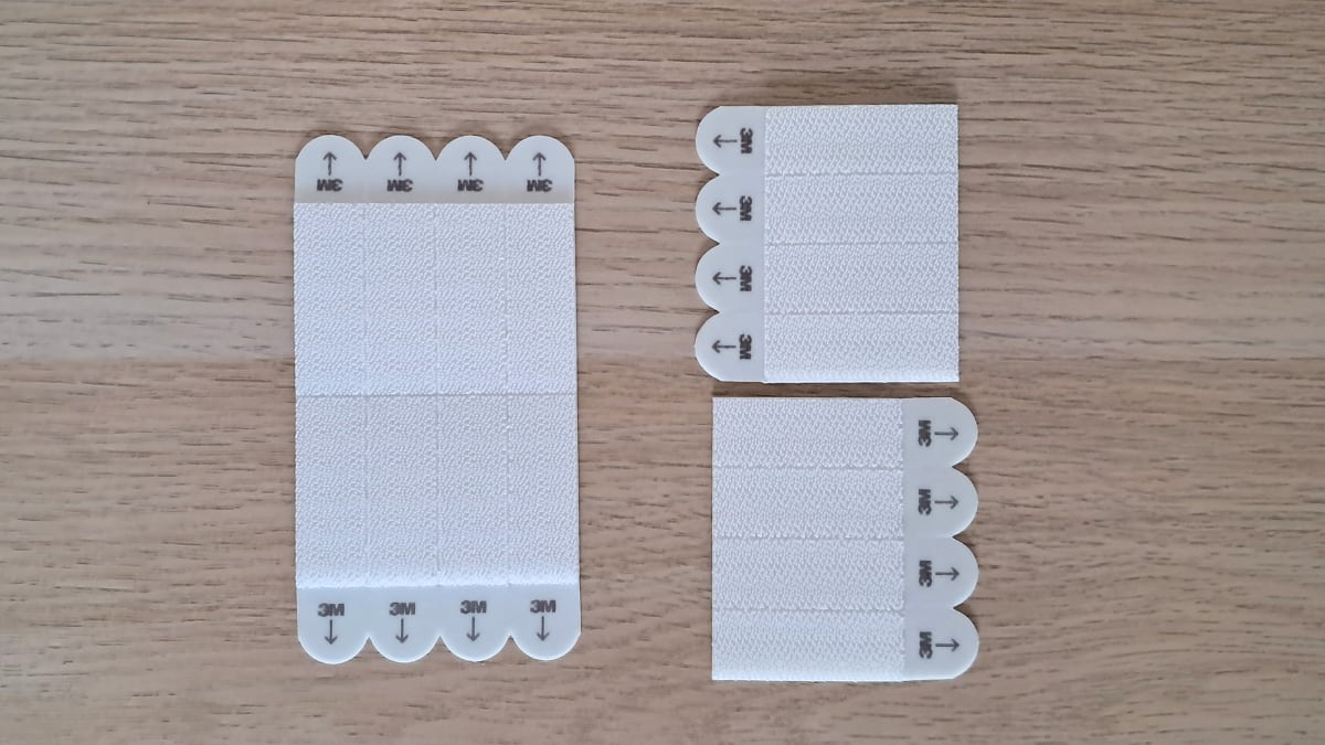 Estas tiras de 1,9x7cm soportan hasta 5kg.