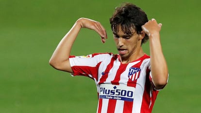 João Félix, jugador del Atlético de Madrid, en un partido de esta temporada.