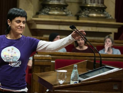 La diputada de la CUP Anna Gabriel.