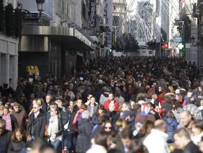 La calle Preciados de Madrid en una imagen de archivo.