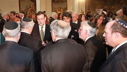Mariano Rajoy, con representantes de la comunidad judía de EE UU, el pasado marzo en La Moncloa.