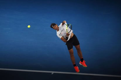 Rafael Nadal, durante a partida em que derrotou Grigor Dimitrov.