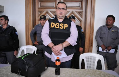 Javier Duarte, antes de ser extraditado a México.