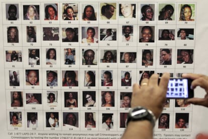 Fotografías de jóvenes encontradas en casa de Lonnie David Franklin Jr., que podrían pasar a engrosar la lista de sus víctimas.