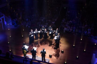 La Cappella Romana durante el concierto de clausura del Festival de Música Antigua de Utrecht.