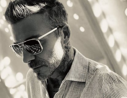 Una imagen de la nueva colección DB-Eyewear, difundida por Beckham en sus propias redes sociales.