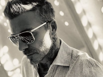 Una imagen de la nueva colección DB-Eyewear, difundida por Beckham en sus propias redes sociales.