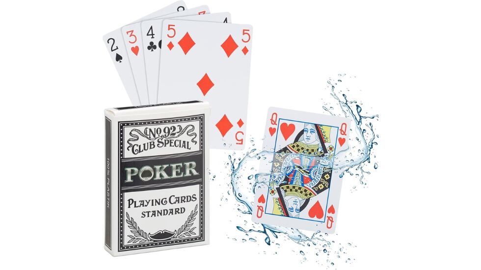 Vista del juego de cartas de póker.