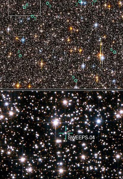 Una de las imágenes de la "protuberancia Galáctica" tomadas por la Cámara Avanzada del Telescopio Espacial <i>Hubble</i>.