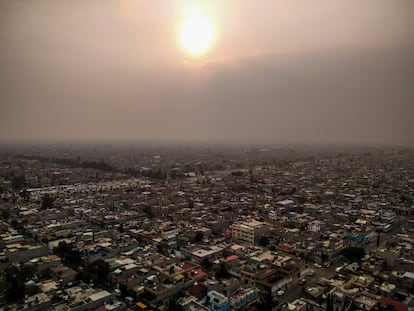 Vista aérea del municipio de Nezahualcóyotl, en el Estado de México. IGNACIO GALLELLO