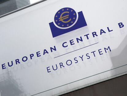Imagen de la fachada del Banco Central Europeo en Alemania.