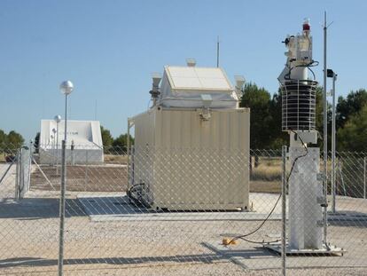 Radar de vigilancia espacial en la base de Morón de la Frontera (Sevilla).