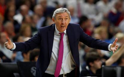 Pesic, durante el último Madrid-Barça.