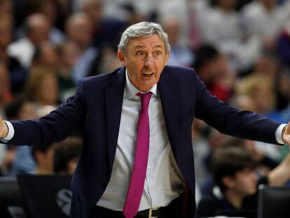 Pesic, durante el último Madrid-Barça.