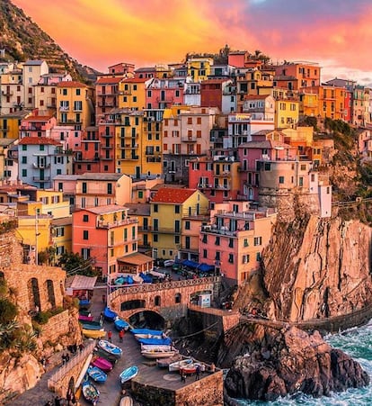 El pueblo italiano de Manarola.