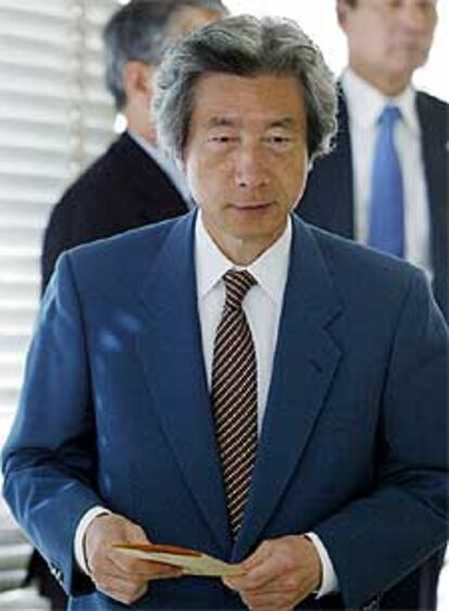 El primer ministro Junichiro Koizumi, ayer en Tokio.